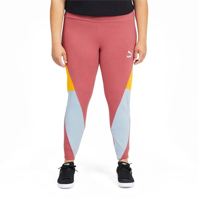 

Леггинсы с высокой талией Puma Clsx Plus Womens Pink Athletic Casual 533296-25, Розовый, Puma Clsx High Waist Leggings Plus