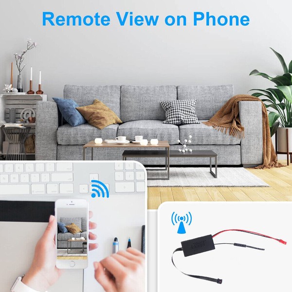 1080p Nanny Cam WiFi 4K HD Wireless Mini Hidden Pinhole Screw Camera DVR - Image 8