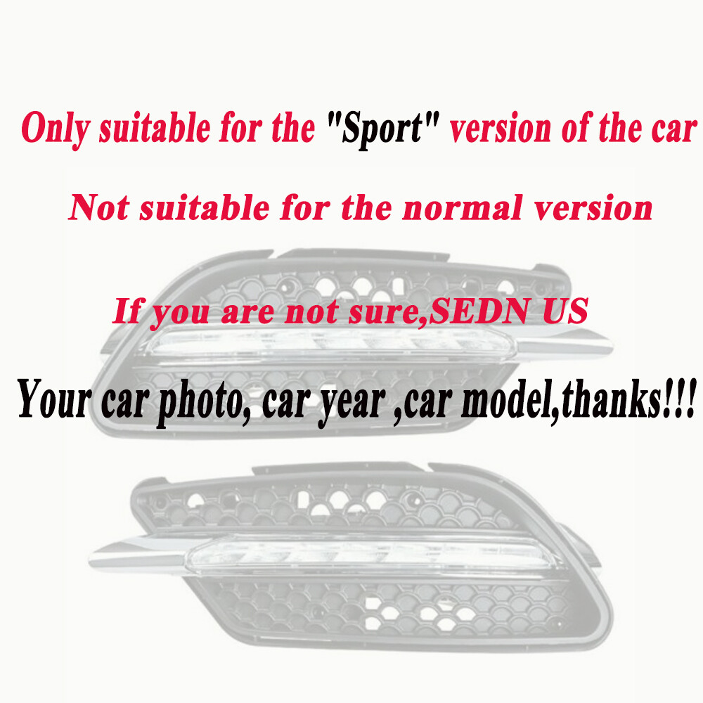 LED DRL Fog Lamps Daytime Running Lights For BENZ W204 C300 Sport 2008-2011