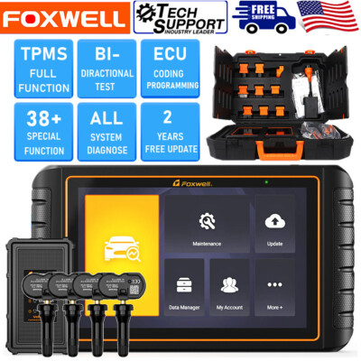 FOXWELL GT75TS Bidirectional OBD2 Scanner Diagnostic Tool TPMS Relearn Program 