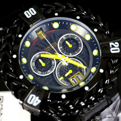 INVICTA INVICTA JT HERCULES BOLT RESERVE BLACK STEEL SWISS CHRONOGRAPH 56MM WATCH