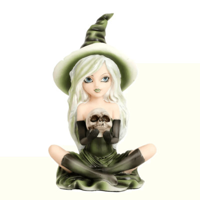 6.3 in witch Resin, plaster, soap, beeswax candle mold