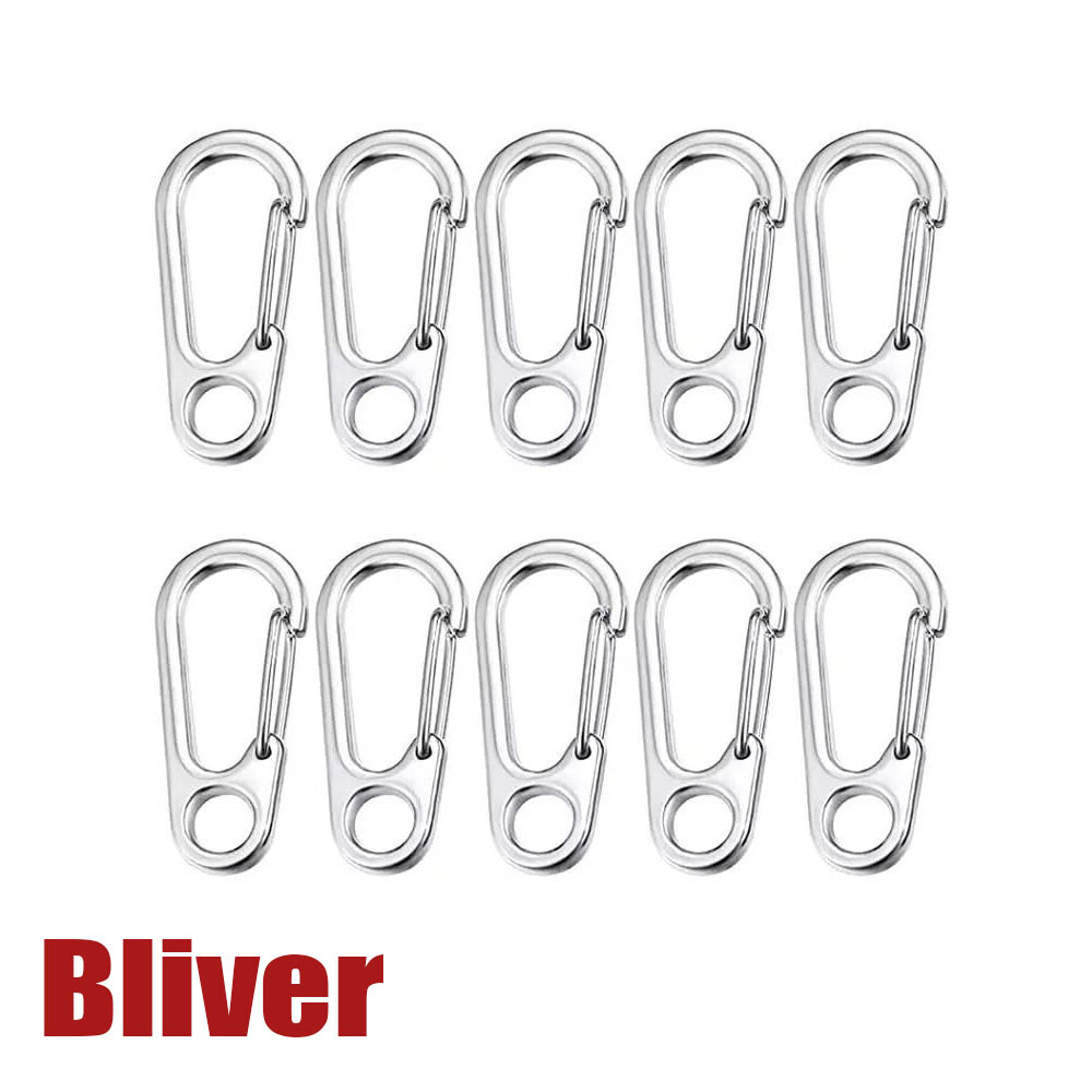 10/20/30x Aluminum Mini Spring Carabiner Clip Keychain Snap Outdoor Camping Hook