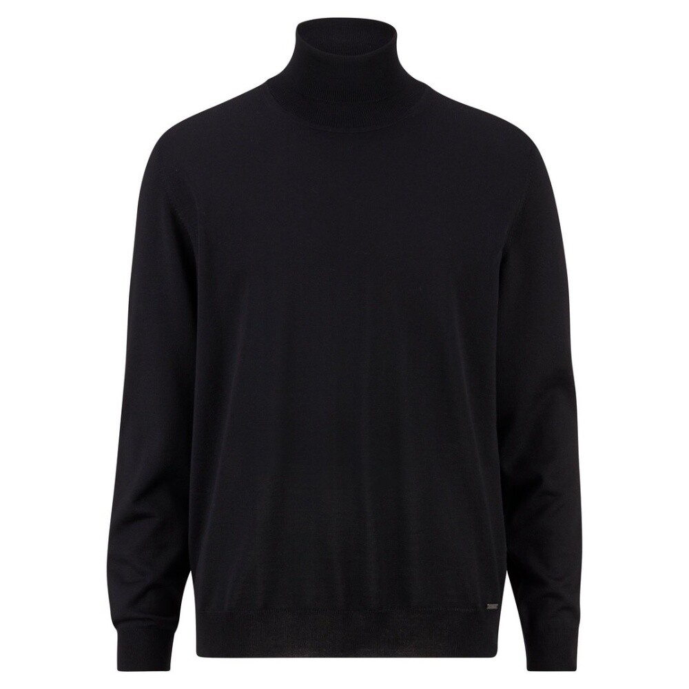 OLYMP OLYMP HERREN ROLLKRAGEN PULLOVER STRICKPULLOVER SCHWARZ 015012 68