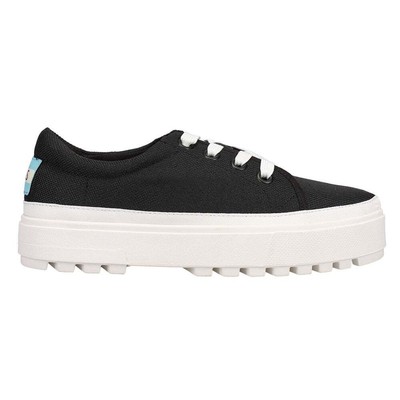

Женские кроссовки TOMS на платформе со шнуровкой, размер 7,5 B, повседневная обувь 10016764T, Черный, TOMS Lace Up Lug Platform