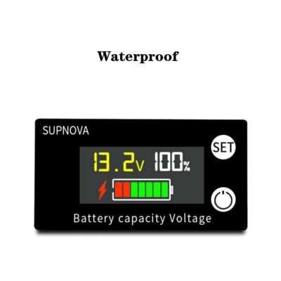 Lead Acid LiFePO4 Lithium Li-ion Battery BMS Capacity Indicator Tester Voltmeter