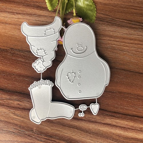 Christmas Snowman Metal Cutting Dies Stencil Scrapbooking Embossing Card DIY