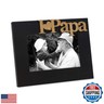 Isaac Jacobs Black Wood Sentiments “I Love Papa” / I Heart Papa Picture Frame, 4x6 inch, Photo Gift for Papa, Grandpa, Family, Display on Tabletop, Desk (Black, 4x6)