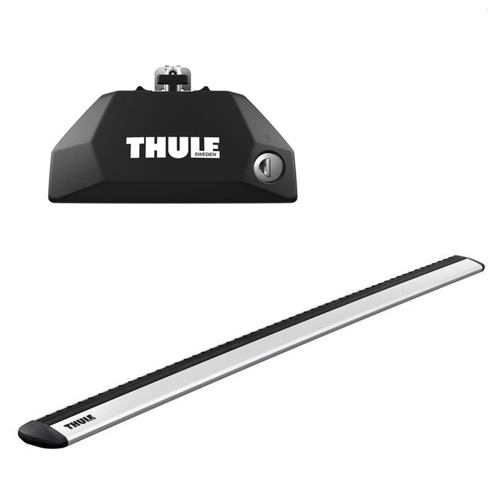 Thule 7106 Evo Flush Rail Foot Pack + Thule 7112 Evo Wingbar Roof Bars