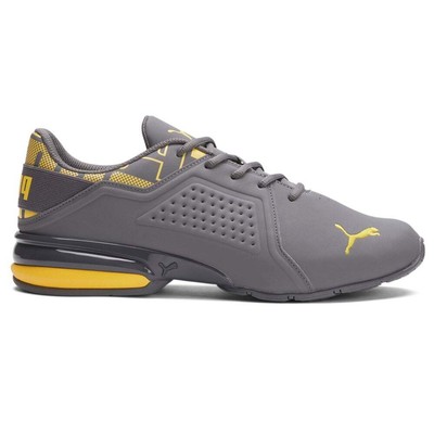 

Puma Viz Runner Repeat Perforated Running Mens Grey Sneakers Спортивная обувь 377, Puma Viz Runner Repeat Perforated Running
