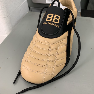 Pre-owned Balenciaga Wmns Zen Sneaker Beige Black Size 36 In Beige/black