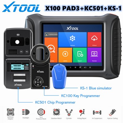 XTOOL X100PAD3 KC501 KS-1 K!ey Programming OBD2 Diagnostic VIN Scanner Code Read