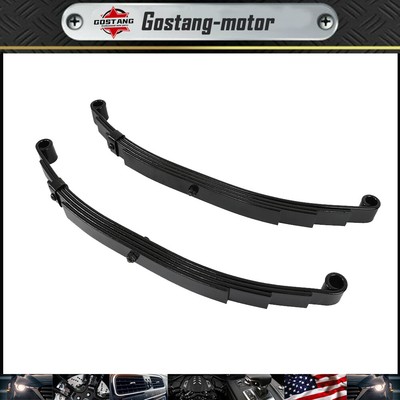 Set 2 Trailer Leaf Spring 4 Leaf Double Eye 2500 lbs Cap Per For 5000 lbs Axle