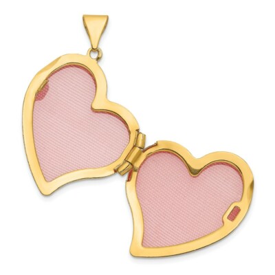 Pre-owned Skyjewelers Real 14kt Yellow Gold Fancy Heart Locket