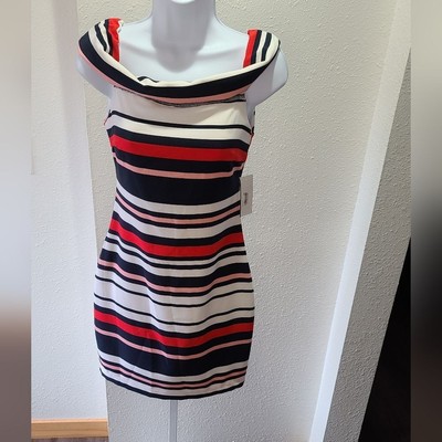 Vibrant Striped Bodycon Dress