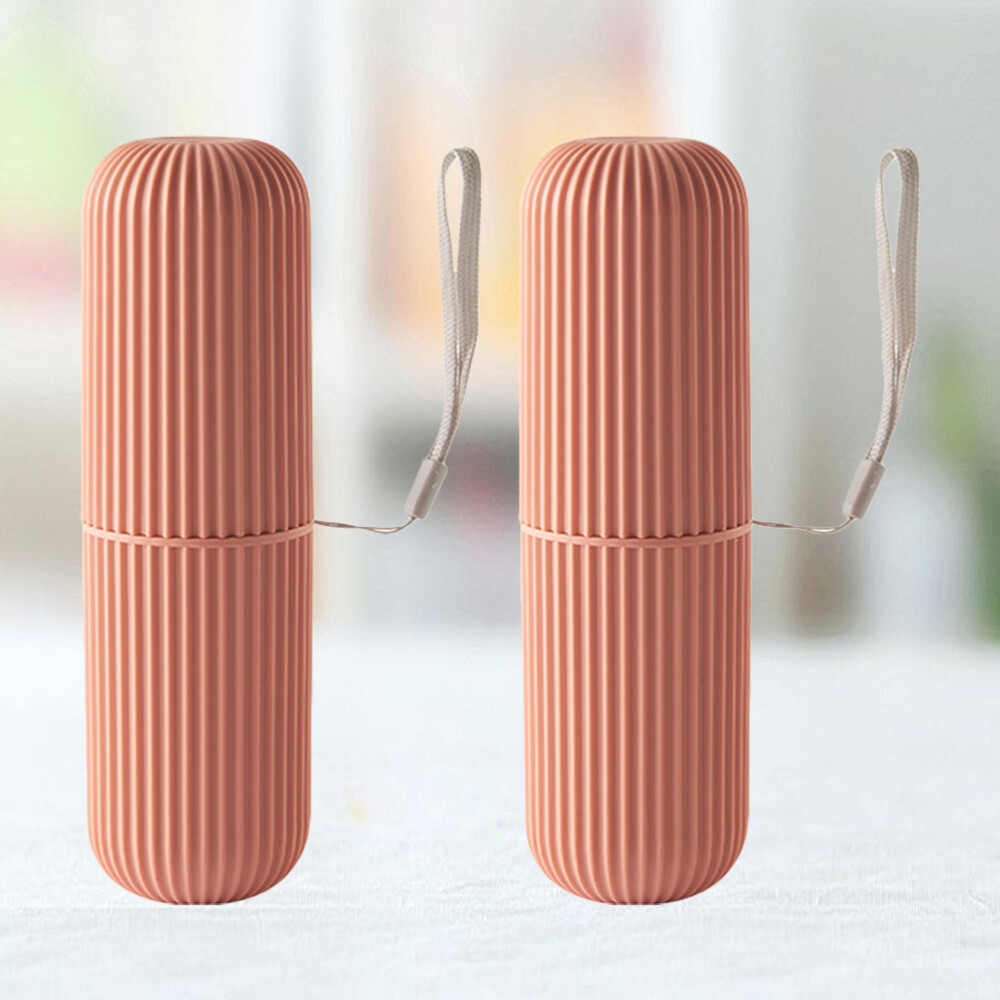 2 Pcs Toothbrush Box Strong Multifunction Toothpaste Storage Organizer