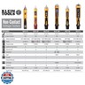 Klein Tools NCVT1P Voltage Tester, Non-Contact Low Voltage Tester Pen, 50V to 1000V AC, Audible and Flashing LED Alarms, Pocket Clip