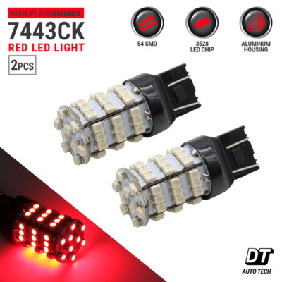 7443 7440 7444 CK Red LED Rear Tail Brake Stop Parking Hi Power Tail Light Bulbs