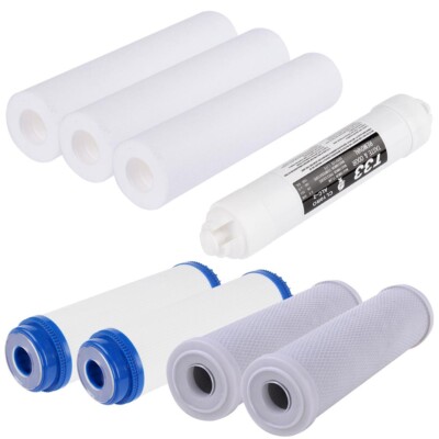 8 PCS Drinking Water Filter 5 Stage RO Replacement Set Reverse Osmosis System