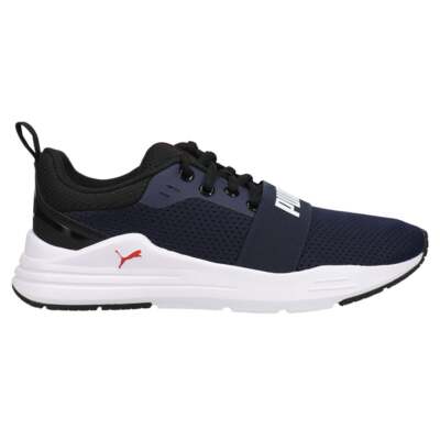

Кроссовки Puma Wired Running Mens Blue Athletic Shoes 373015-03, Синий, Puma Wired Running