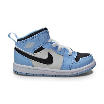 Nike Jordan 1 Mid (TD) для младенцев — 644507 401 — лед синий черный парус белый