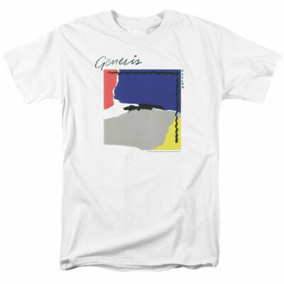 Genesis Abacab T Shirt Licensed Rock N Roll Music Band Short Sleeve Tee White