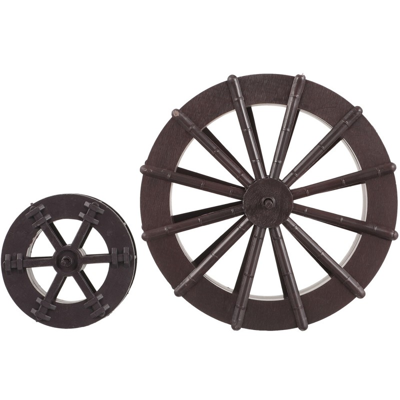 2PCS Waterfall Fountain DIY Water Wheel Fountain Scene Layout Decoration
