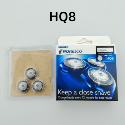 HQ8 Replacement Heads for Philips Norelco Aquatec Shavers, 3 Razor Blades