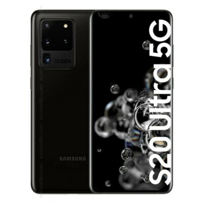 NEW Samsung Galaxy S20 Ultra 5G SM-G988U 12+128GB Unlocked GSM+CDMA 6.9'' 108MP