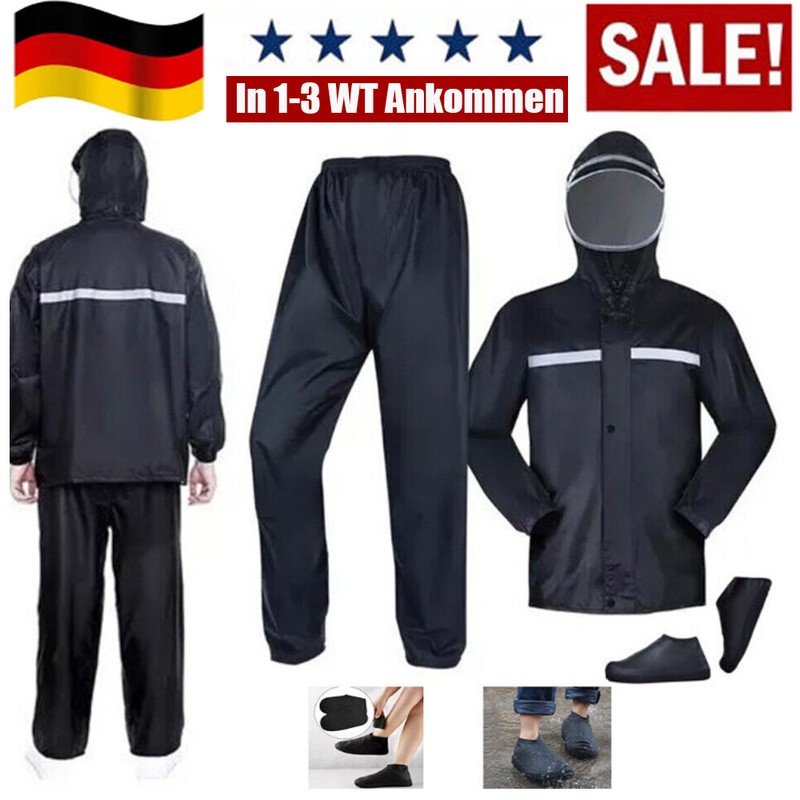 Regenanzug Regenhose Regenjacke Schuh Wind/ Wasserdicht Jacke Und Hose Set Dhl