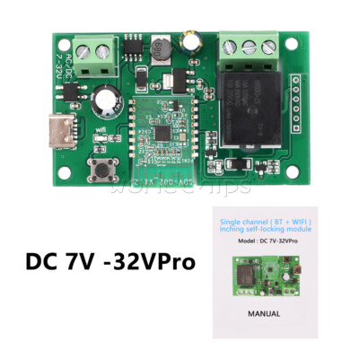 Bluetooth WIFI Wireless Smart Home Relay Module APP Control Switch For eWelink