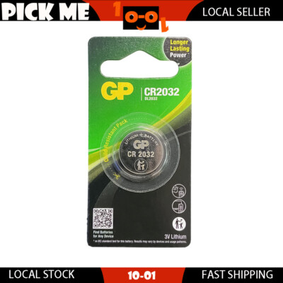GP IEC Test 3V Lithium Button Battery CR2032 Coin Cell For Toys Watches Clocks
