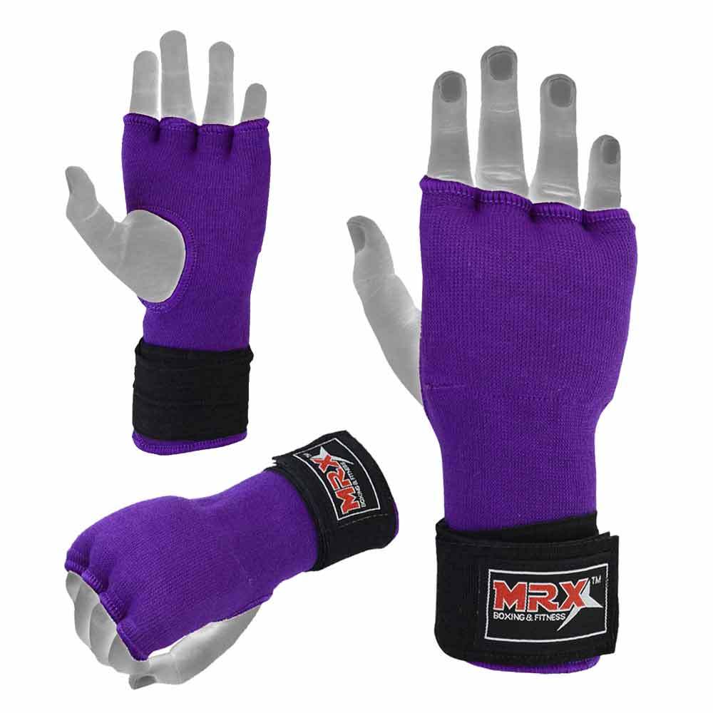 Gel Padded Inner Gloves With Hand Wraps Wrist Support Boxing Muay Thai