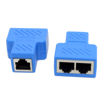 Network Splitter Ethernet Cable 1 to 2 Y Adapter RJ45 CAT5e CAT 6 LAN Switch