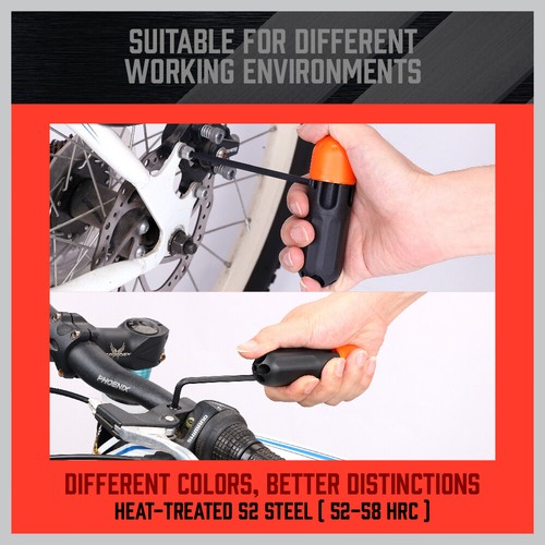 36 PC Long Arm Ball End Hex Key Allen Wrench Set Inch Metric Star With Bag Gift