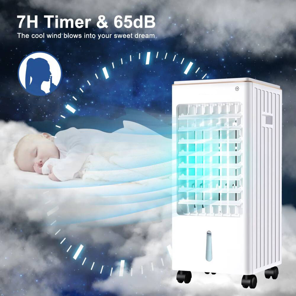 Home Office Dorms Evaporative Air Cooler Fan Anion Humidify with Remote Control