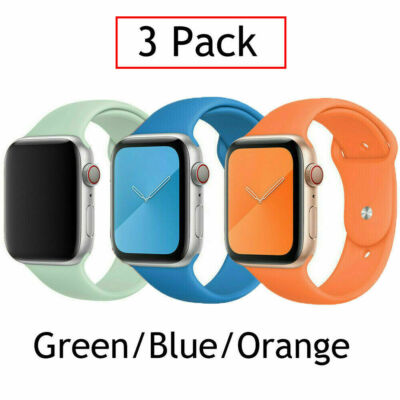 Sports Silicone Watch Band Strap For Apple Watch Series 10 9 8 7 6 5 4 3 2 1 SE