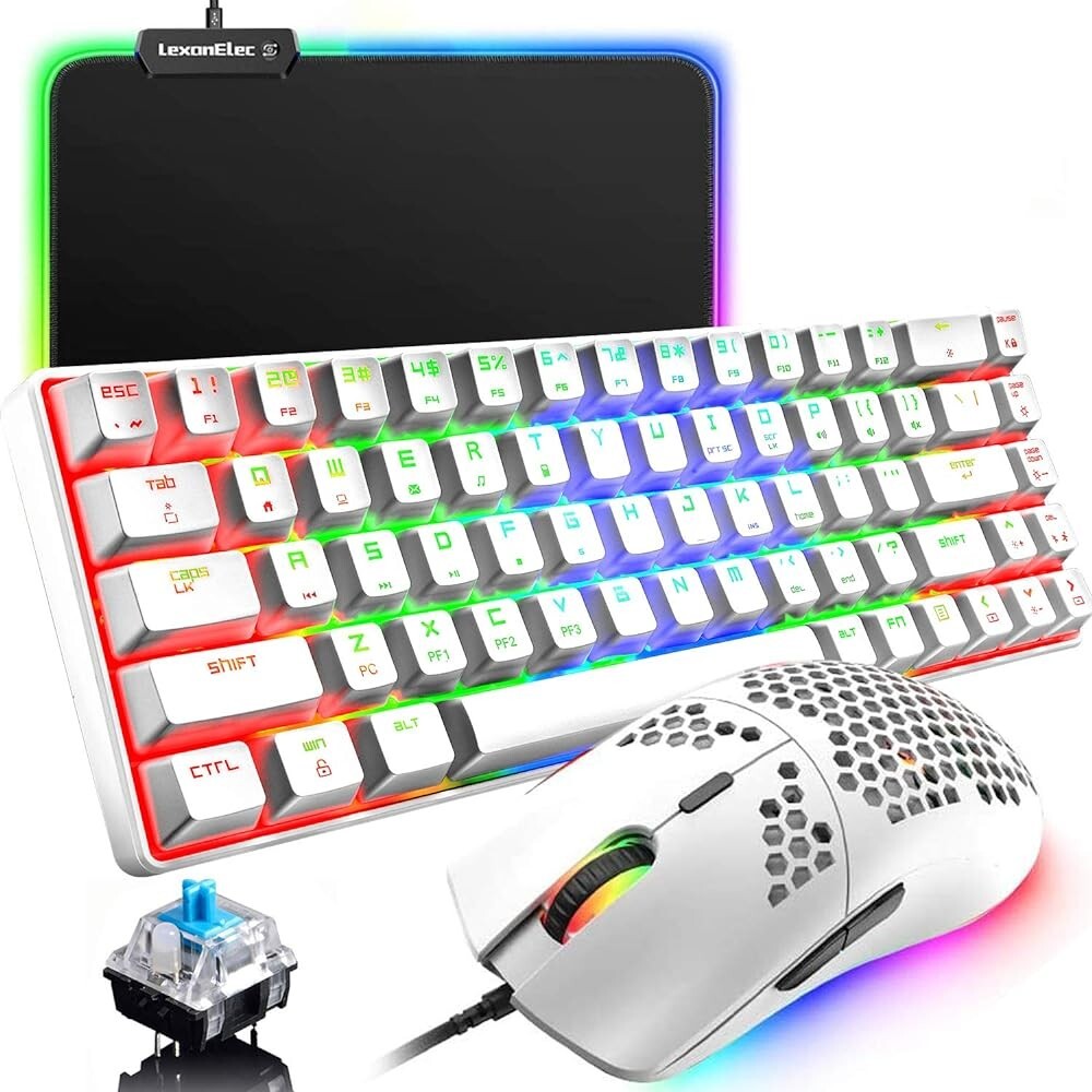 ZIYOU LANG MK14 Mechanical Gaming Keyboard and Mouse With RGB Mouse pad