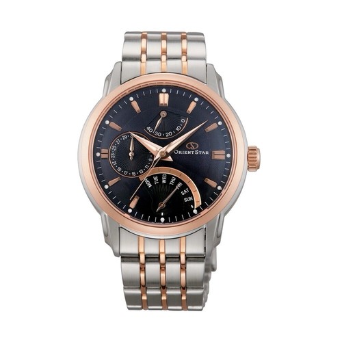 Pre-owned Orient Star Retrograde Power Reserve Blue Dial Sapphire De00004d Made In Japan