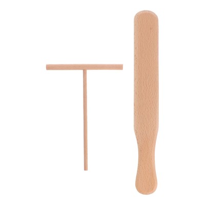  2 Pcs Griddle Scraper Crepe Crêpe Maker Prepare and Serve Food Cheese