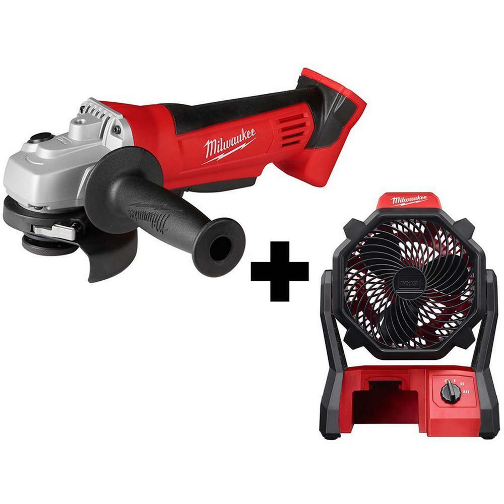 18 Voltios De Litio Ion Inalmbrico Corte 4 1 2 En Amoladora Milwaukee M18 Jobsite Ventilador Ebay 18 Voltios De Litio Ion Inalmbrico Corte 4 1 2 En Amoladora Milwaukee M18 Jobsite Ventilador Ebay
