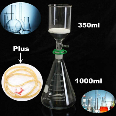 Borosilicate Glass Filtering Set 1000ML Erlenmeyer Flask + 350ML Buchner Funnel