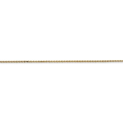 Pre-owned Superdealsforeverything Real 14kt .8mm Parisian Diamond Cut Wheat Chain; 14 Inch In Yellow