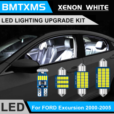 20x White Interior LED Light Pack Bulbs Kit For Ford Excursion 2000-2005 +TOOL