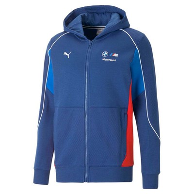 

Puma Bmw Mms толстовка с капюшоном и полной молнией мужская синяя повседневная спортивная верхняя одежда 53, Синий, Puma Bmw Mms Hooded Full Zip Sweat Jacket