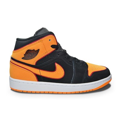 

Мужские кроссовки Nike Air Jordan 1 Mid SE — FJ4923 008 «Черный яркий оранжевый», Черный, Air Jordan 1