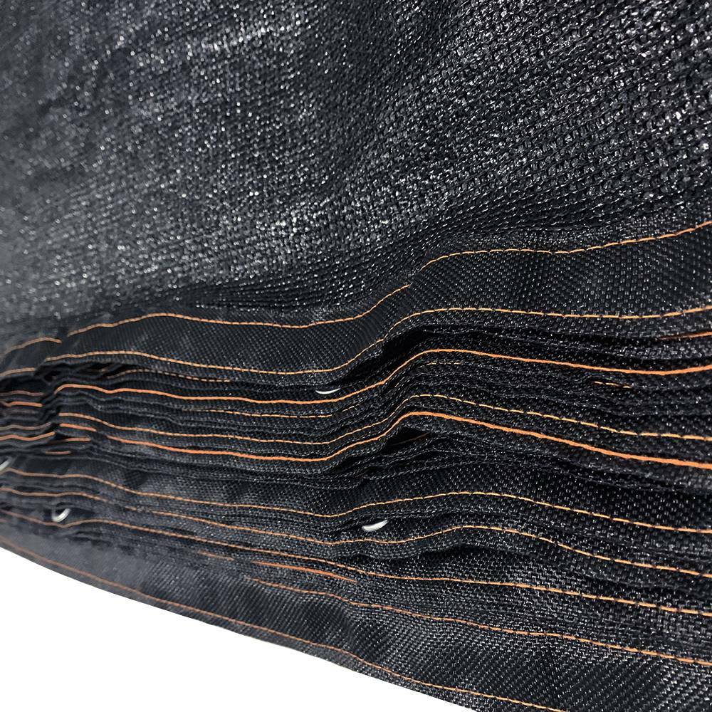 Black 5'x50' tall Fence Windscreen Privacy Screen Shade Cover Fabric Mesh Garden