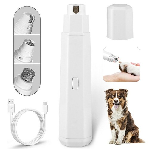 Dog Cat Electric Nail Grooming Grinder Trimmer Clipper Pet File Claw Care Tool