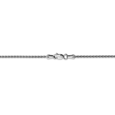 Pre-owned Superdealsforeverything Real 14kt 1.5mm Parisian Wheat Chain Chain Bracelet; 8 Inch In White