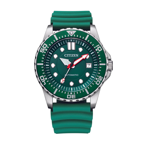 Pre-owned Citizen Classic Mechanical Me Series Green Dial Nj0129-10x Usus